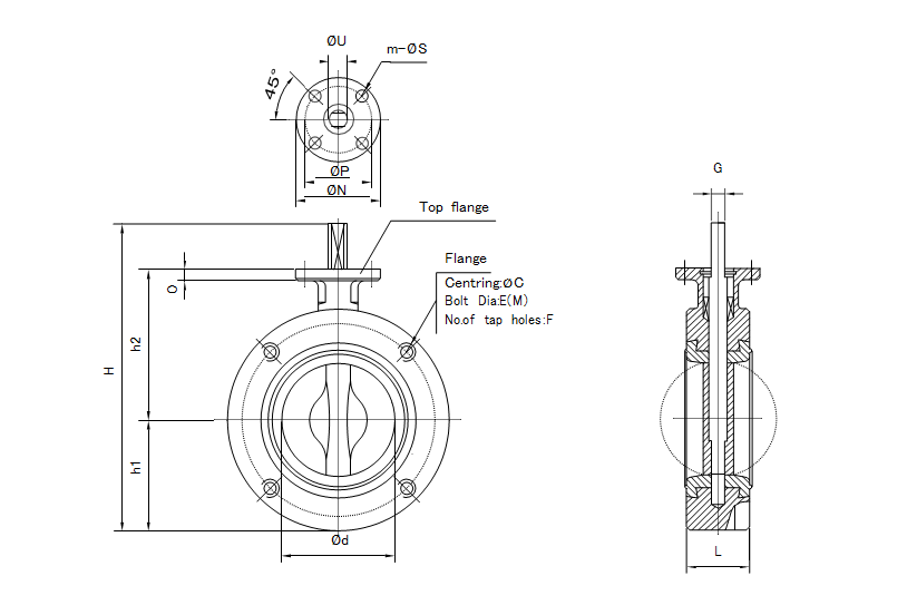 Double Flange Butterfly Valves Butterfly Valves