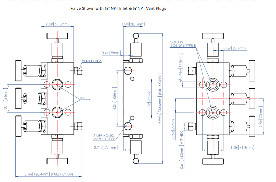 5-Way Manifold Valves 5-Way Manifold Valves