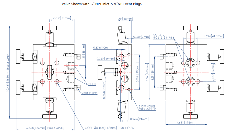 5-Way Manifold Valves 5-Way Manifold Valves