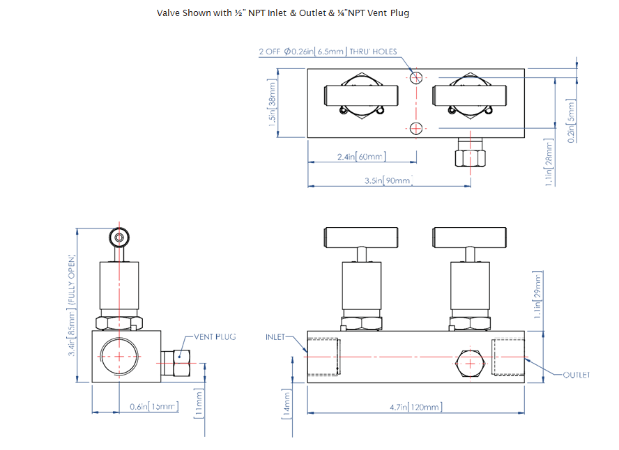 2-Way Manifold Valves 2-Way Manifold Valves