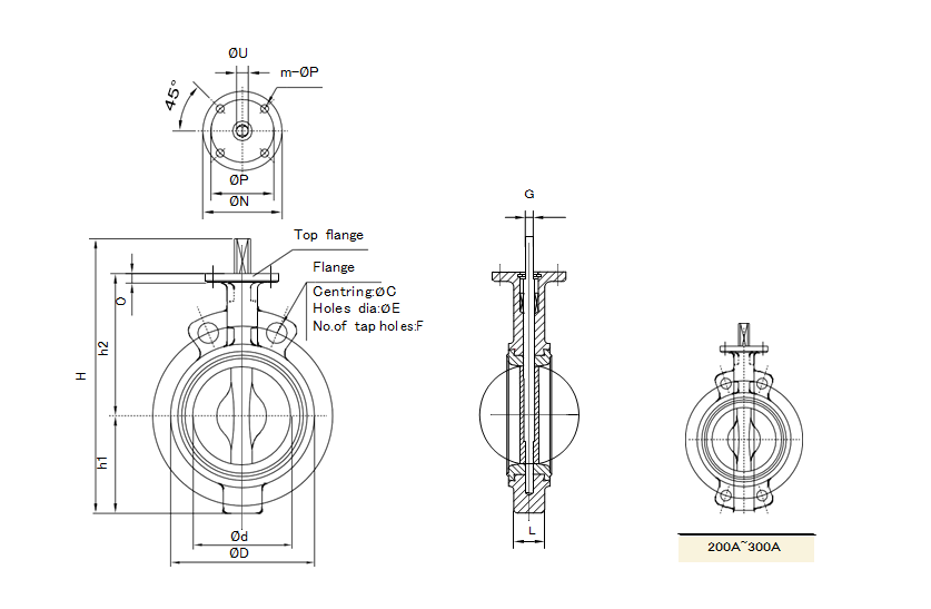 Wafer Body Butterfly Valve Wafer Body Butterfly Valve